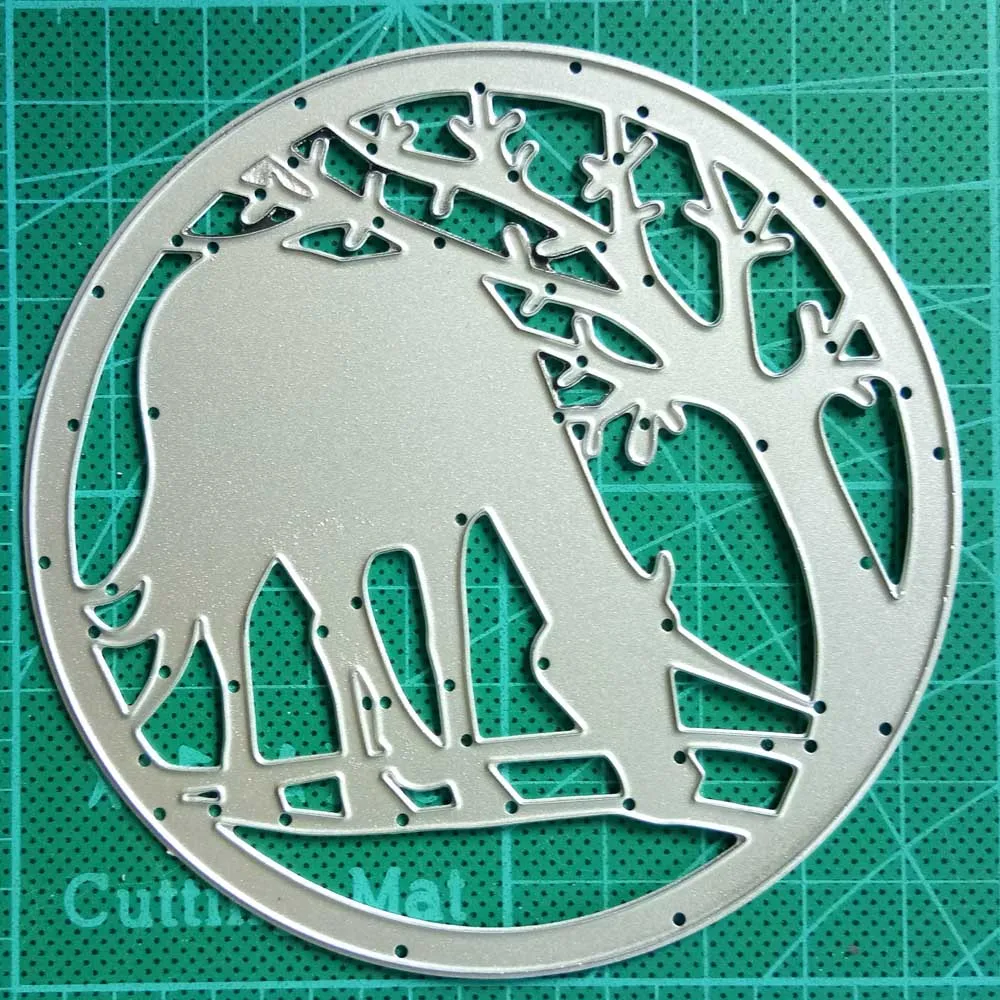 

Estel Cattle Drink Tree Frame Metal Steel Cutting Dies Stencil for Scrapbooking Cards Making 2019 New Arrival Embossing Die Cut