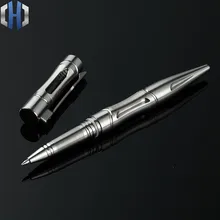 EDC Titanium Air Tactical Pen Titanium Self-defense Pen Self-defense Tool hybon defense pen stylo survie self safety bolas de acero glass breaker monkey fist tactical pen self defense hand tool