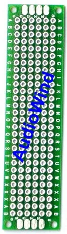 100 шт./лот) двухсторонний Прототип PCB, универсальная плата, 20x80 мм