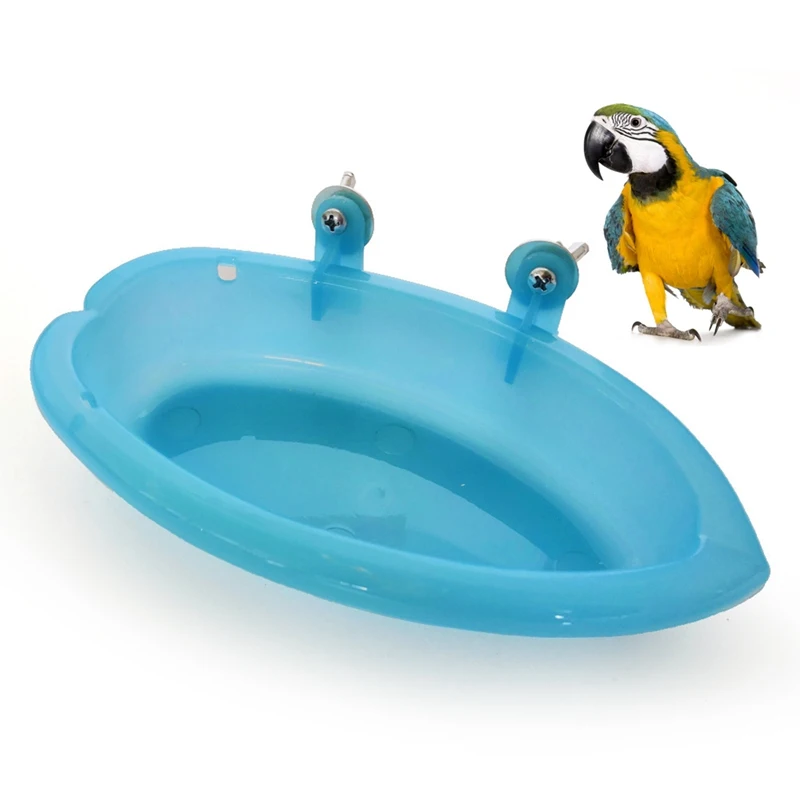 Горячая Распродажа, ванна для птицы, пластиковая Ванна для попугая, душевая коробка для попугая, принадлежности для птиц, инструмент для чистки птиц, аксессуары для клетки попугая