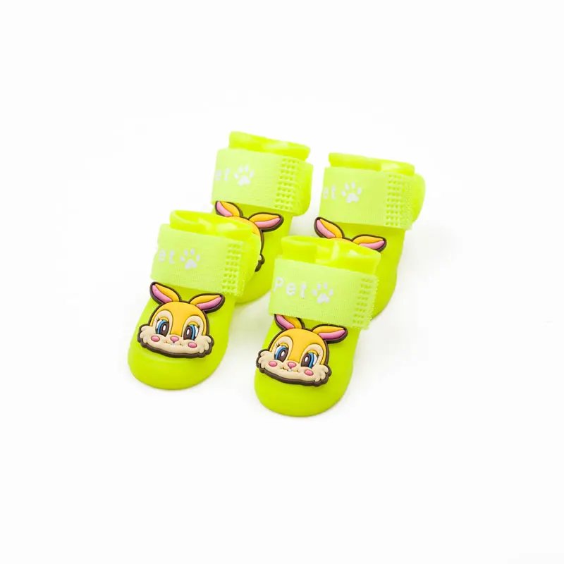 dog shoes green