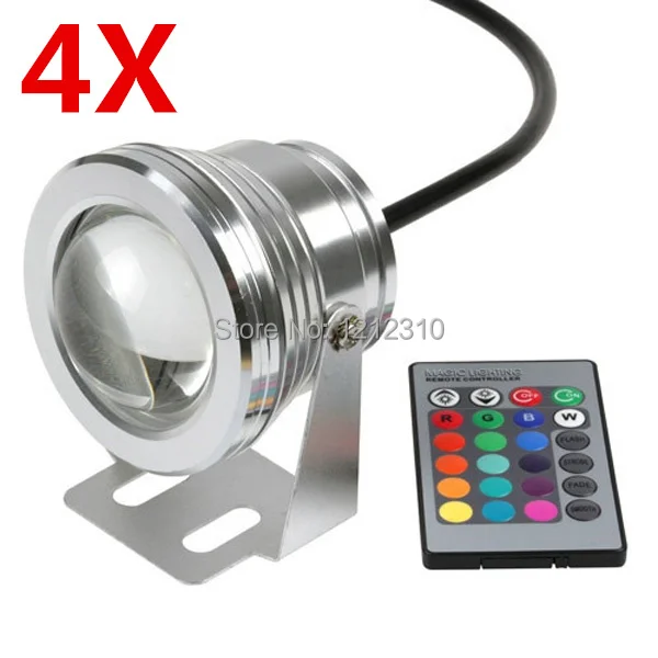 Fonte de Luz Conduziu a Luz do Aquário do Tanque de Peixes da Lagoa da Lâmpada Ip68 à Prova Cores v Rgb Levou Subaquática 1000lm Piscina da Lâmpada d’ Água 16 10 w 12