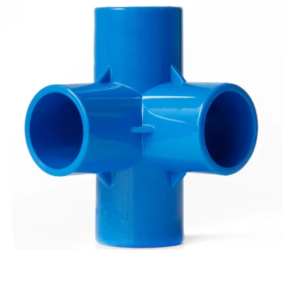 

25mm Inner Diameter 4 Way PVC Tube Joint Pipe Fitting Coupler Adapter Water Connector For Garden Irrigation System