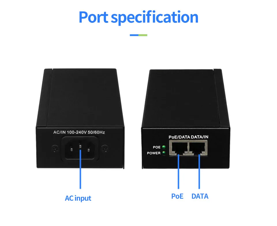 90 Вт 65 Вт POE адаптер гигабитный poe-инжектор Ethernet мощность для POE IP камера телефон беспроводной AP PoE питание