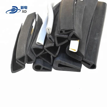 

push on U channel solid epdm edge trim rubber