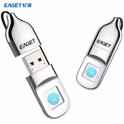 EAGET FU5 отпечатков пальцев Шифрование флэш-диск USB 2,0 Flash Drive 32 ГБ 64 ГБ флешки распознавания USB Memory Stick Mini накопитель