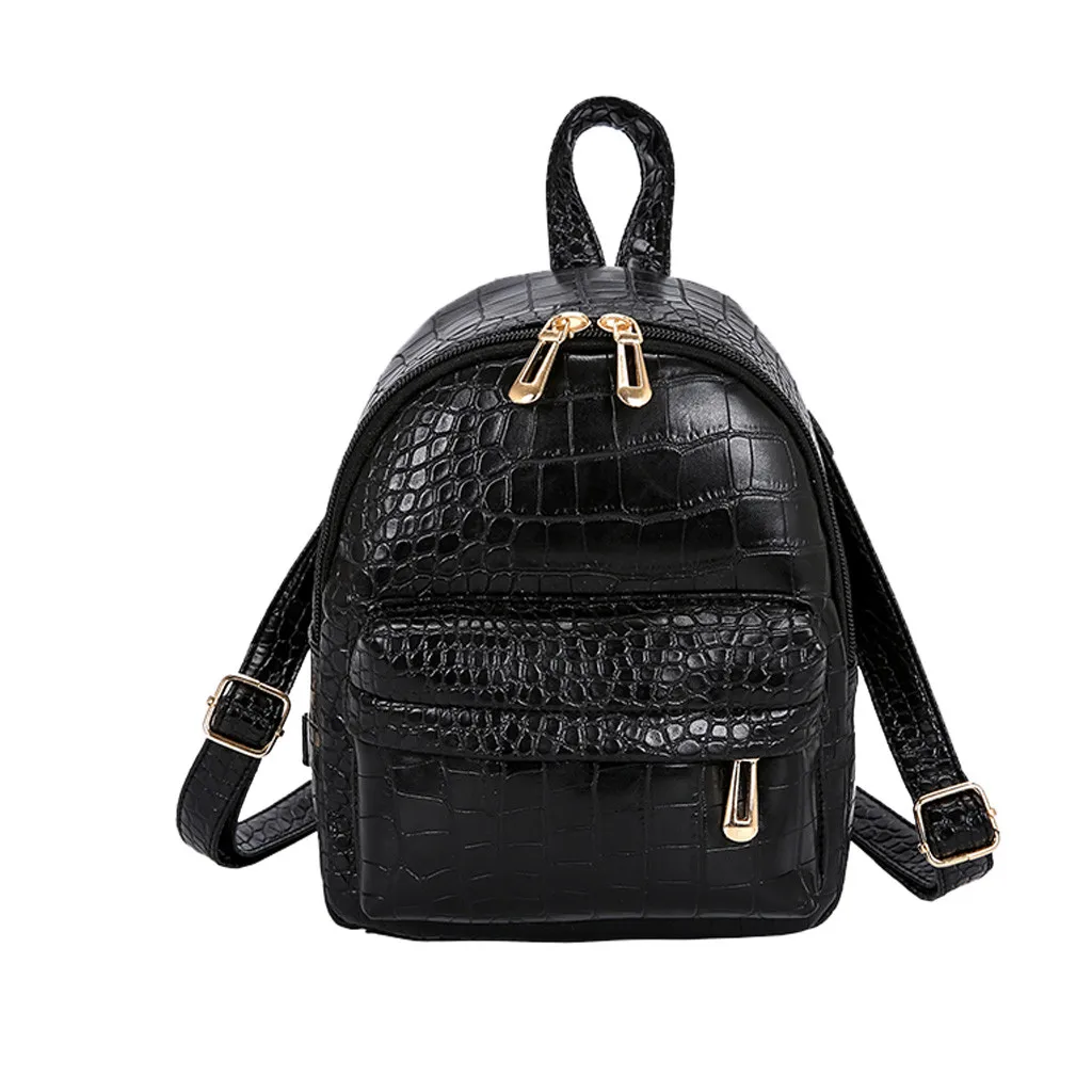 Трансер Мини рюкзаки для женщин Мода крокодиловый узор кожаный рюкзак сумка школьные сумки повседневные женские дорожные сумки mochilas mujer