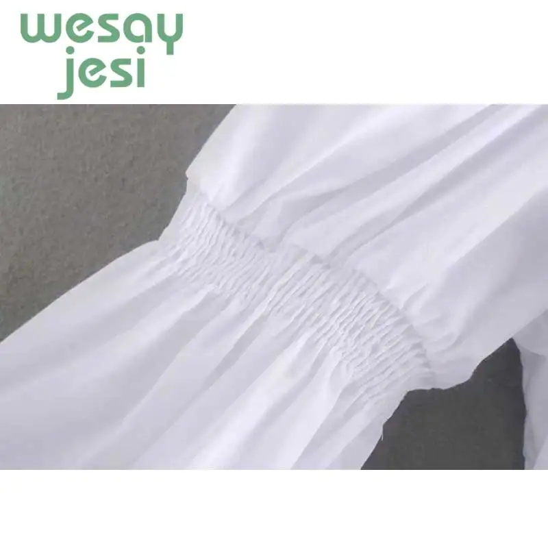 2019 New Autumn Lapel Long Sleeve Fold White Loose Shirt Women Blouse Fashion Tide button casual loose tops