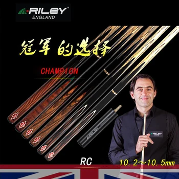 

Original RILEY RC Handmade 3/4 Piece Snooker Cue with Case with Extension 10.2-10.5mm Tip One Piece Billiard Stick Cue