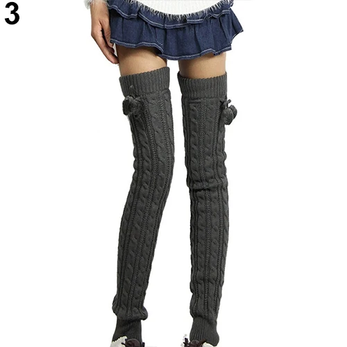 Женские зимние вязаные крючком гетры до бедра без ног 6DLC|boots leg warmers|leg warmersfootless thigh