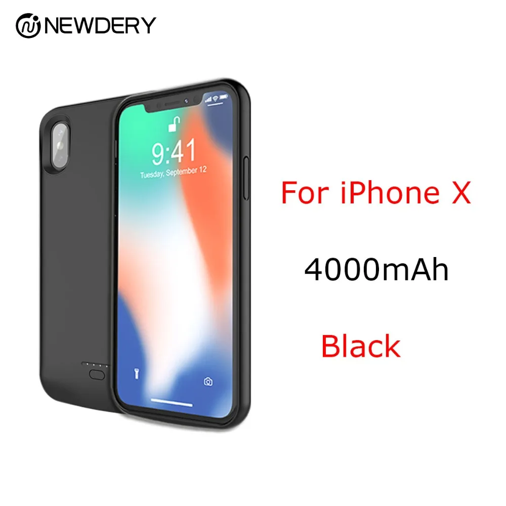 Чехол для аккумулятора NEWDERY с поддержкой прослушивания музыки для iPhone X XS Max XR 6S+ 7+ 8+ 5 SE 5S зарядное устройство чехол для телефона для iPhone 10 6S 7 8 Plus