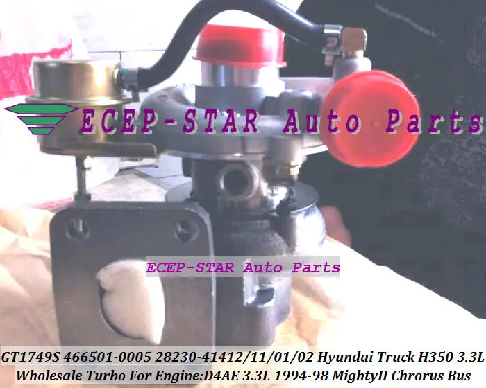 GT1749S 466501 466501-5005S 28230-41412 Turbo Turbocharger For HYUNDAI Truck H350 Mighty II 1994-98 Chrorus Bus H600 D4AE 3. (5)