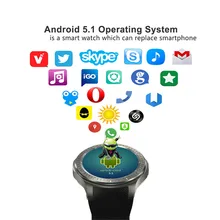 Горячая Распродажа 1,39 дюймов amoled 400*400 android 5,1 OS Смарт часы телефон Поддержка 3g wifi gps nano SIM 8 Гб памяти pk kw88