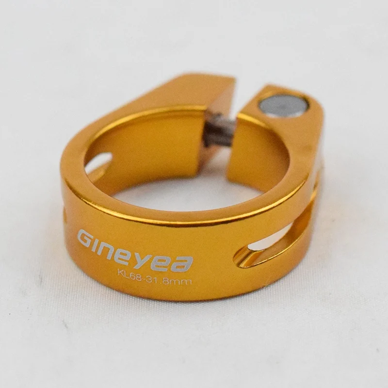 31.8mm Gold KL68 зажим для сидения велосипеда Алюминий 28,6/30,2/31,8/34,9 мм велосипедная подседельная труба из оцинкованной стали с MTB Велоспорт седло для горного и дорожного велосипеда Зажимы - Цвет: 31.8mm Gold
