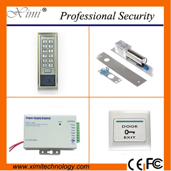 

Good quality door access control 8000 card users standalone access control kit