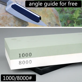 

1000/8000# professional double whetstone knife sharpener sharpening knife stone kitchen tools honing polishing with angle guid
