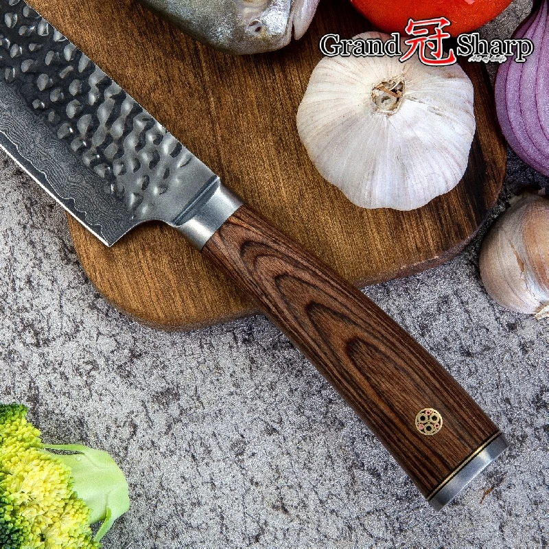 Набор ножей шеф повара из 2 предметов Santoku нож для очистки овощей vg10 японский