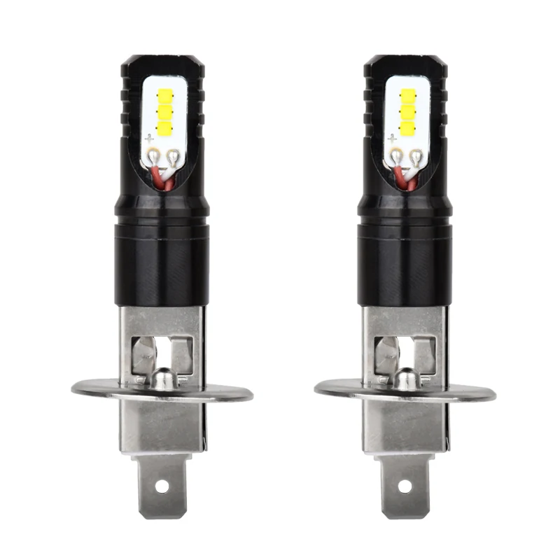 

Katur 2pcs H1 Led Bulbs For Cars Driving Driving Fog Lights CSP Chip Super Bright 6000K White Lighting Powerful Led Lamp