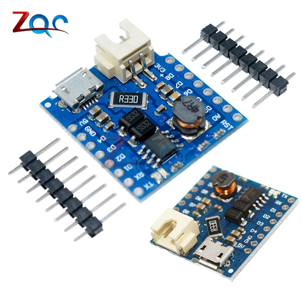 

For Wemos D1 Mini Battery Shield USB Single Lithium Battery Charging Boost Module With Pins LED Indicator DC 5V