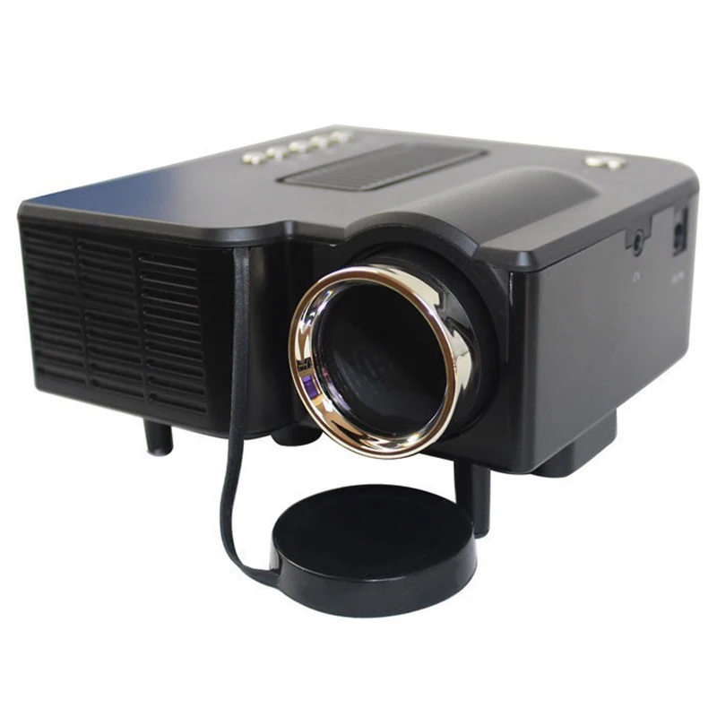 

EU Plug Mini Digital Video Game Projector UC+ Multimedia Player With Remote Control VGA/USB/SD/AV/HDMI Input Portable projector