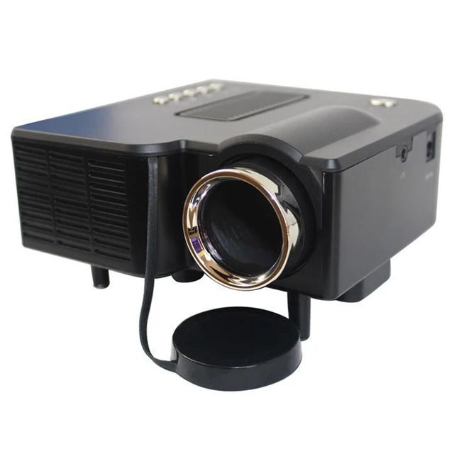 Special Price EU Plug Mini Digital Video Game Projector UC+ Multimedia Player With Remote Control VGA/USB/SD/AV/HDMI Input Portable projector