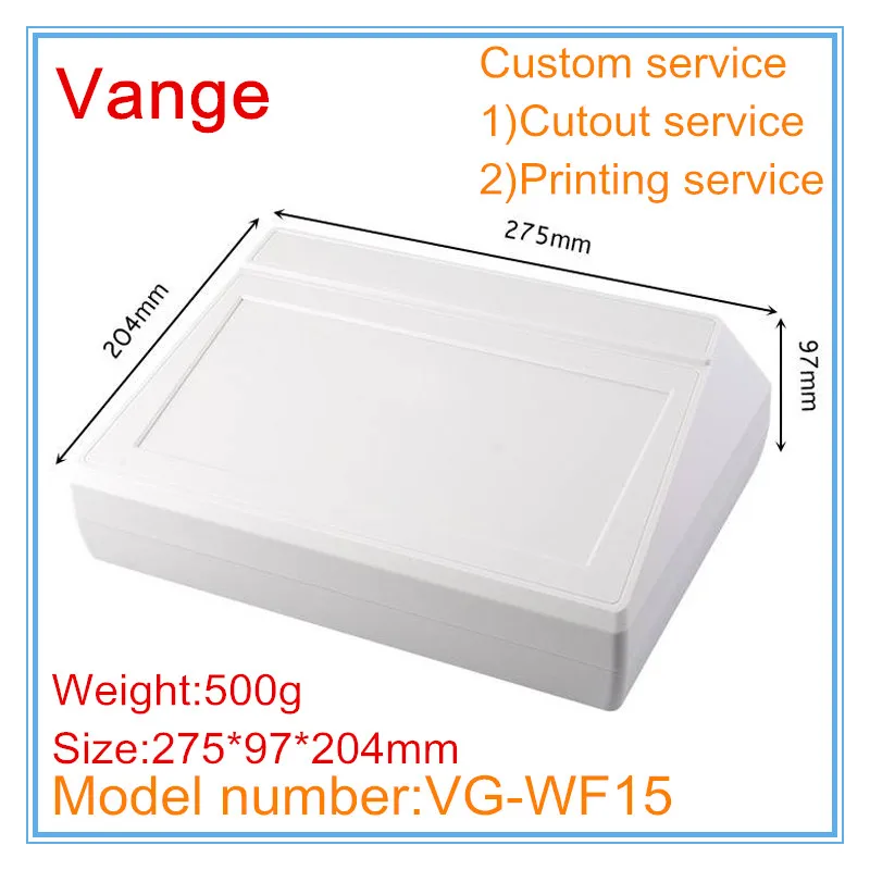 1pcs/lot mold made injected housing 275*97*204mm IP54 ABS plastic instrument box shell for meter apparatus case | Обустройство дома