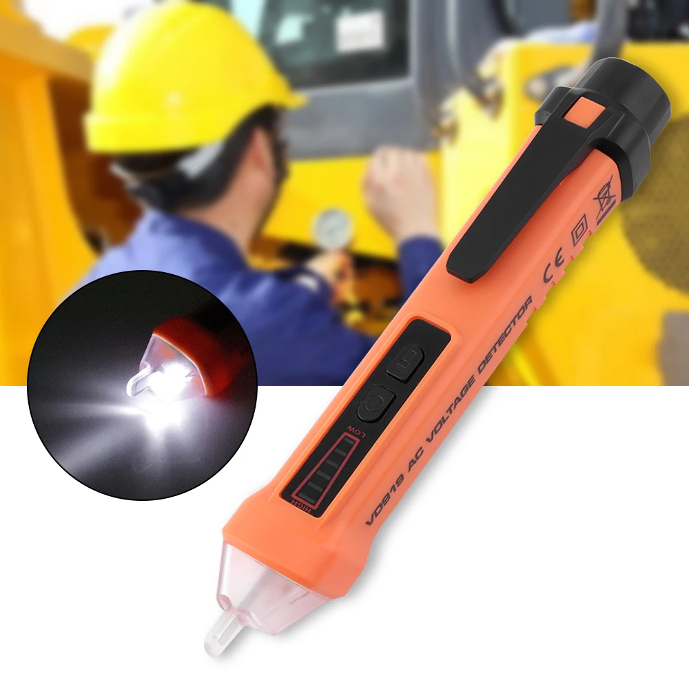 

Non Contact Voltage Tester Pen AC 12V-1000V Electrical Voltage Meter Household Circuit Detector Tool Sound and Light Alarm