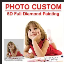 Фото на заказ 5D алмазная живопись на заказ Вышивка крестиком полный квадратный/круглый дрель Частный заказ мозаика вышивка Свадебный декор