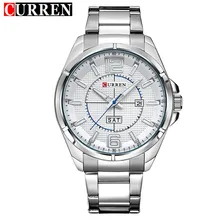 CURREN Brand Men Watches business Quartz 30M waterproof watches men s stainless steel band auto date