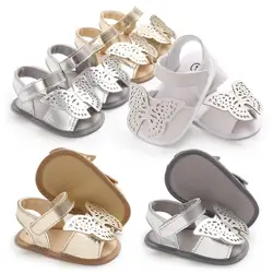 Детские сандалии для девочек детская обувь 2018 0-18 м новые летние Модная одежда для детей, Детская мода милые бабочки обувь принцессы для