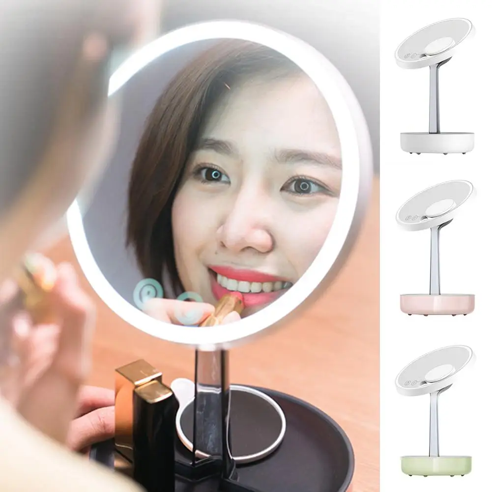 

1Pcs Portable Makeup Mirror Adjustable Round Shape LED Lighted Mirror Compact Cosmetic Tool Make Up Beauty Tool New