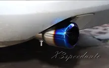 Free Shipping Stainless Steel 2PCS BLUE Exhaust Muffler Tip Pipe For Land Rover Freelander 2 2013-2015