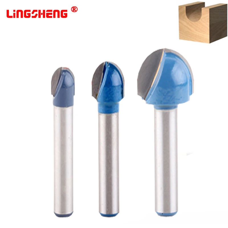 Woodworking Round Nose Cove Core Box Router Bit Wood Cutting Tool