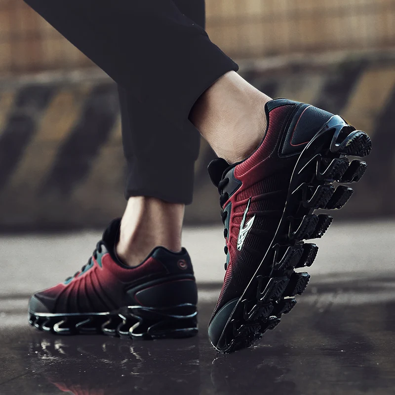 Sneakers Men Bow-Blade Outdoor Running Shoes For Men Cushioning Spring Blade Sport Shoes Cool Breathable Male Shoes