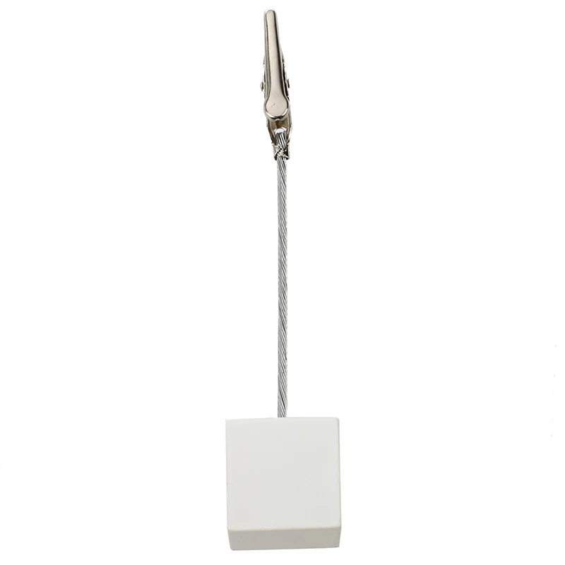

Wire Memo Holder Paper Note Clip (White)