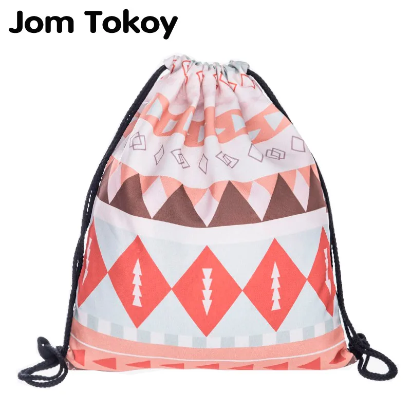 

Emoji week Women mochila escolar party drawstring bag 3D printing Travel drawstring backpack