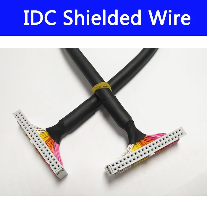 30cm FC 20P FC 26P FC 34P FC 40P FC 50P IDC shielded cable 2.54mm ...