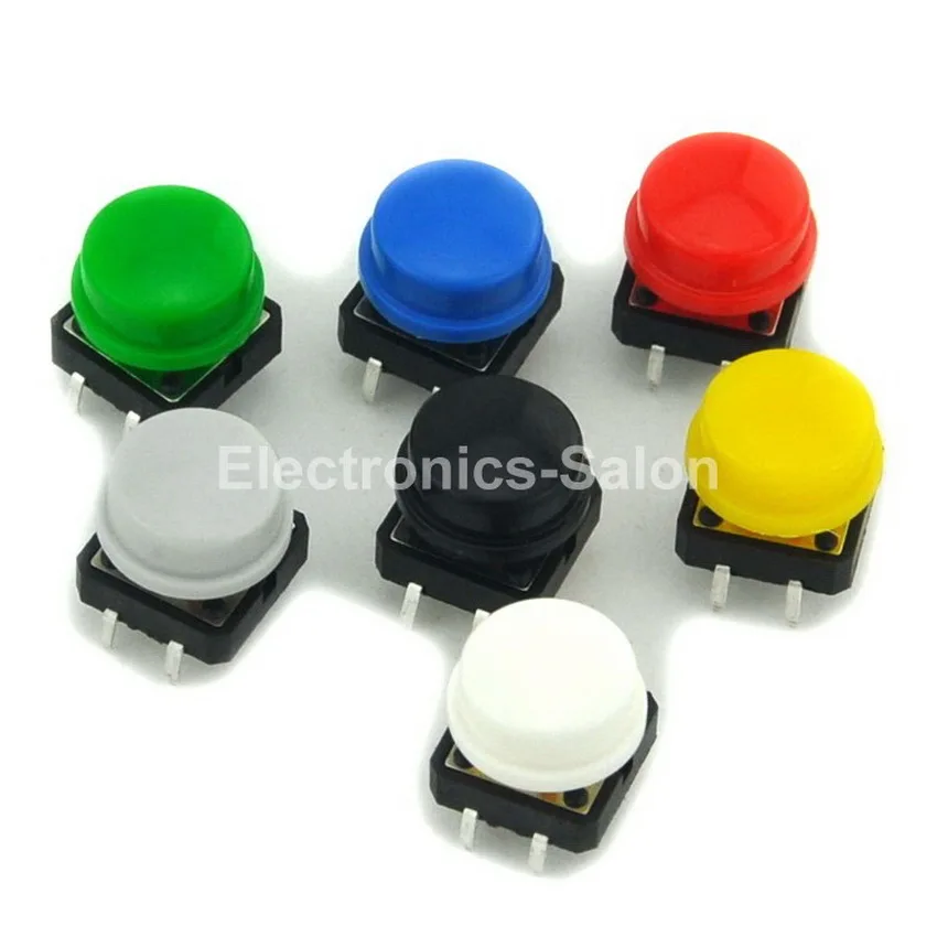 10PCS New B3F Tactile Switch with Kepcap Key SPST-NO Button Switch 12x12x7.3mm