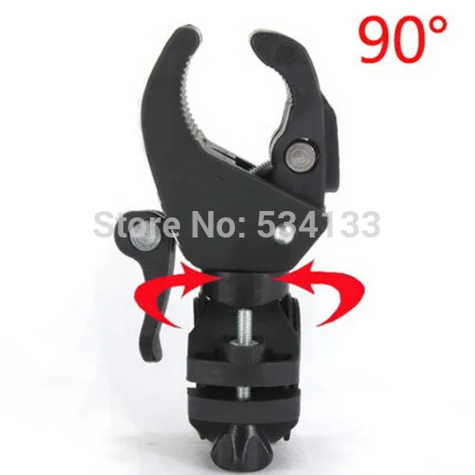 Hot! Latest Omnipotent Plastic Bike LED Flashlight Torch Bracket Holder Mount Front Light Lamp Clip for Bicycle Cyclin