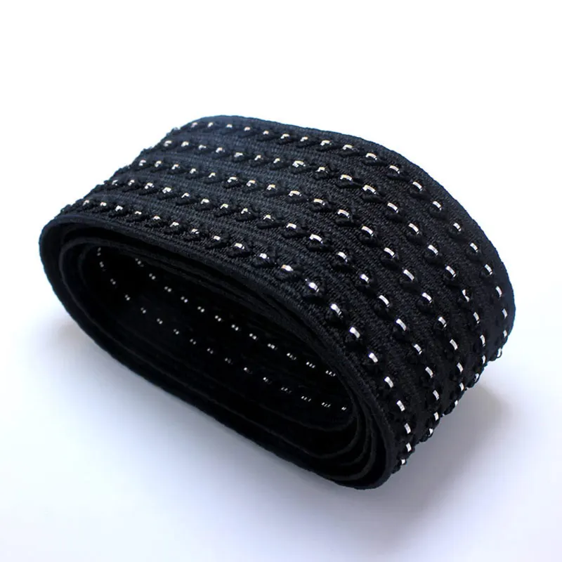 

rubber band / jacquard elastic band / waist elastic band / silver pyramid pattern elastic band