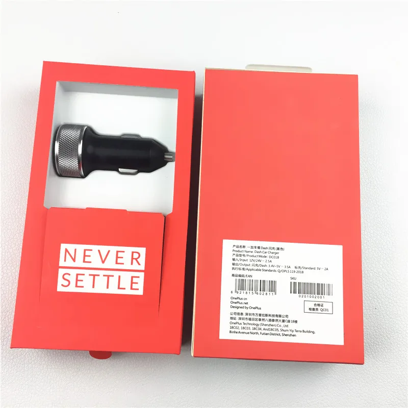 Оригинальное автомобильное зарядное устройство Oneplus 6 Dash DC01B 3 4 V 5 V/3.5A Быстрая