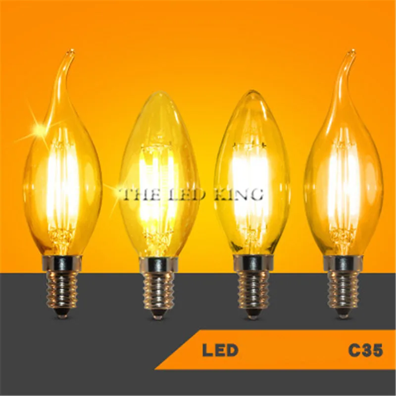 Tanie Edison LED lampa E27 220v dekoracyjna żarówka żarowa G45 vintage