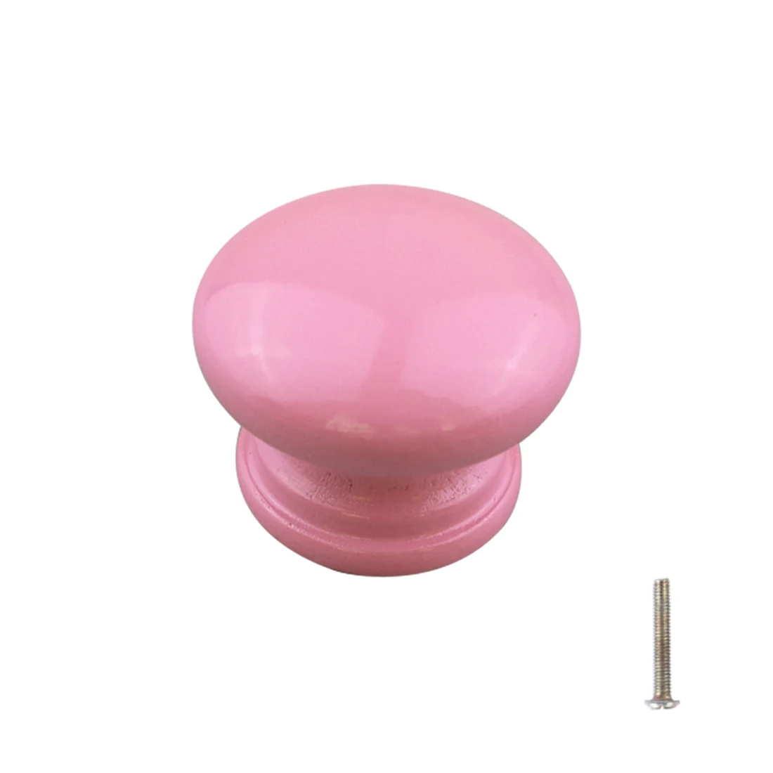 

New Children Beech Cabinet Pull Handle Drawer Pulls Knob Pull Handles For Cabinets Kitchen Cupboard Furniture Hardware- Pink