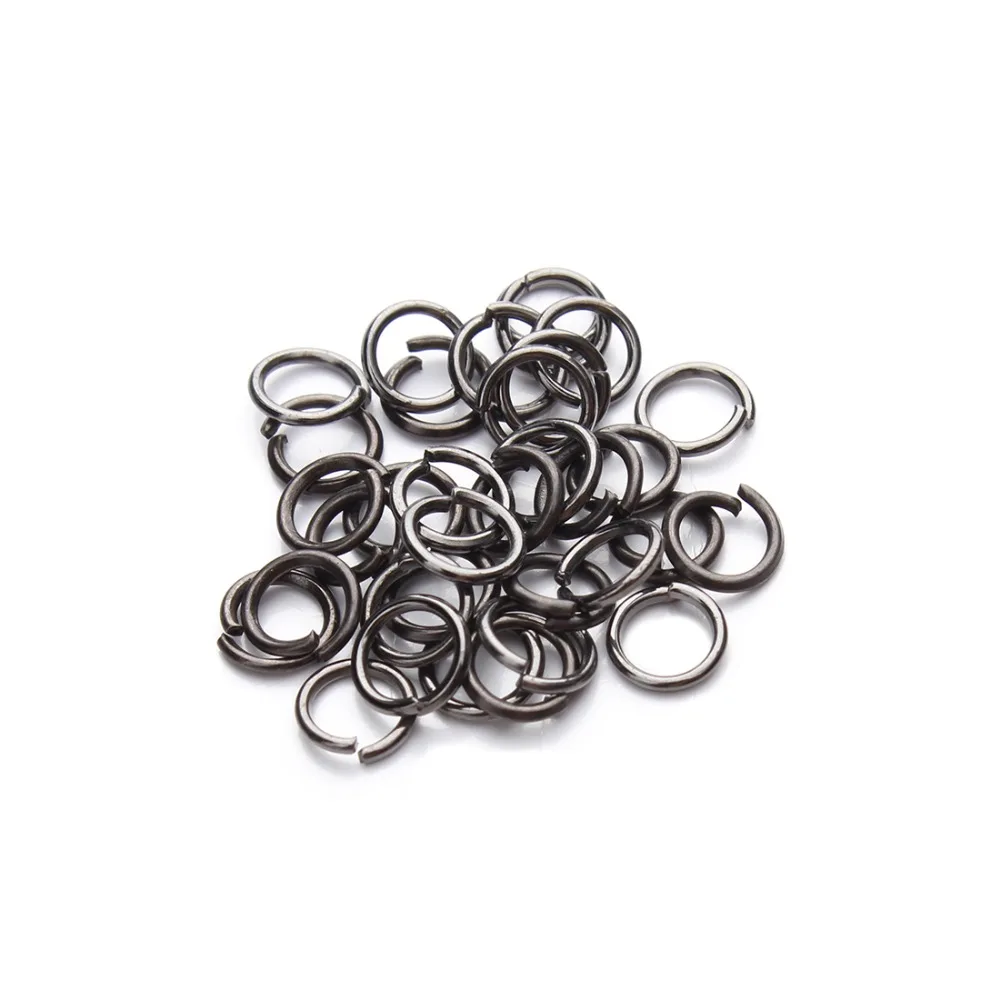 10mm 200pcs/lot 7 colors metal open jump ring & split rings loop