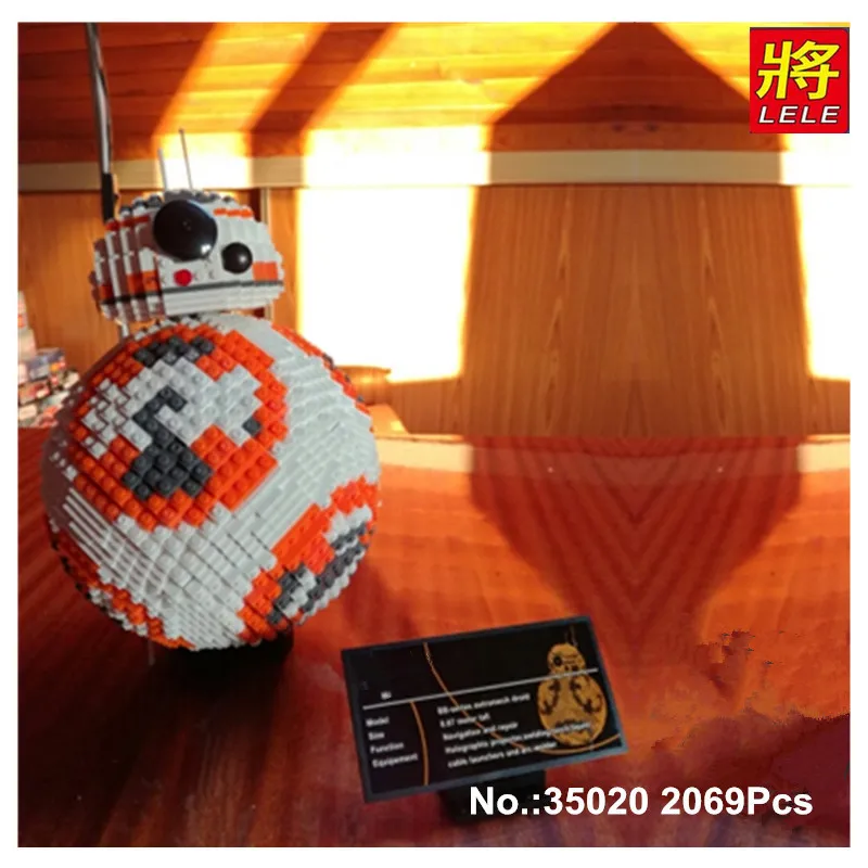 

In Stock UCS LELE 35020 2069PCS Poe Dameron Astromech droid BB-8 Robot Model Building Block Gifts Bricks Kids Toys