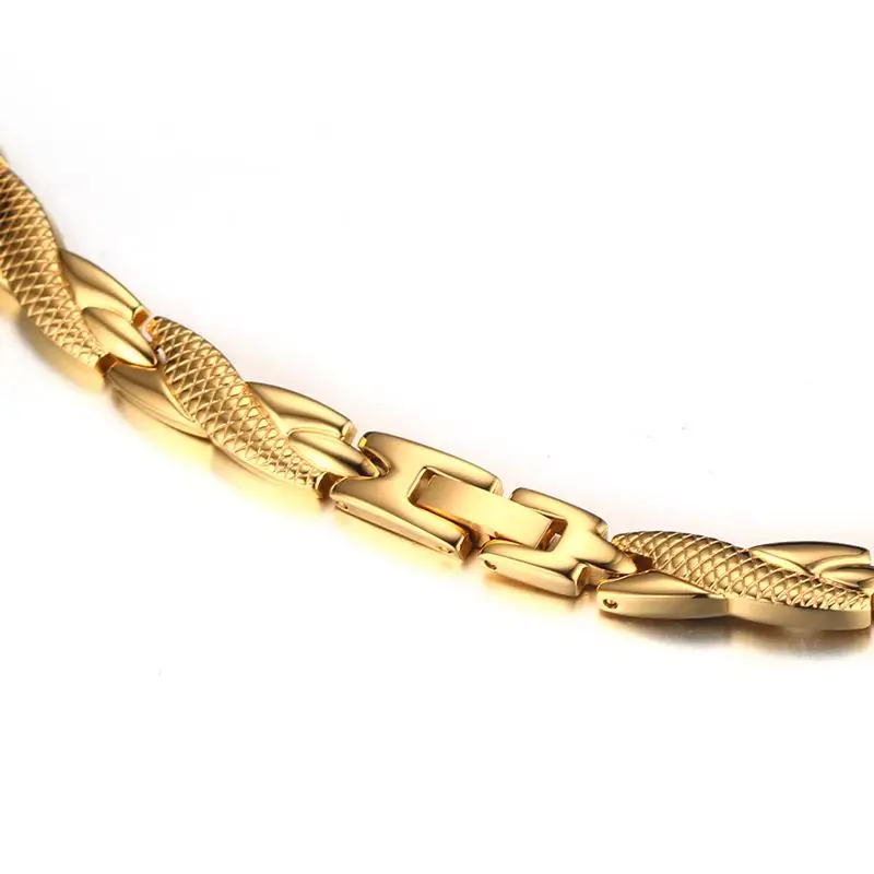 Vinterly цепочка ожерелье s Золото-цвет нержавеющая сталь энергия здоровья германий био магнитное ожерелье для женщин мужские ювелирные изделия