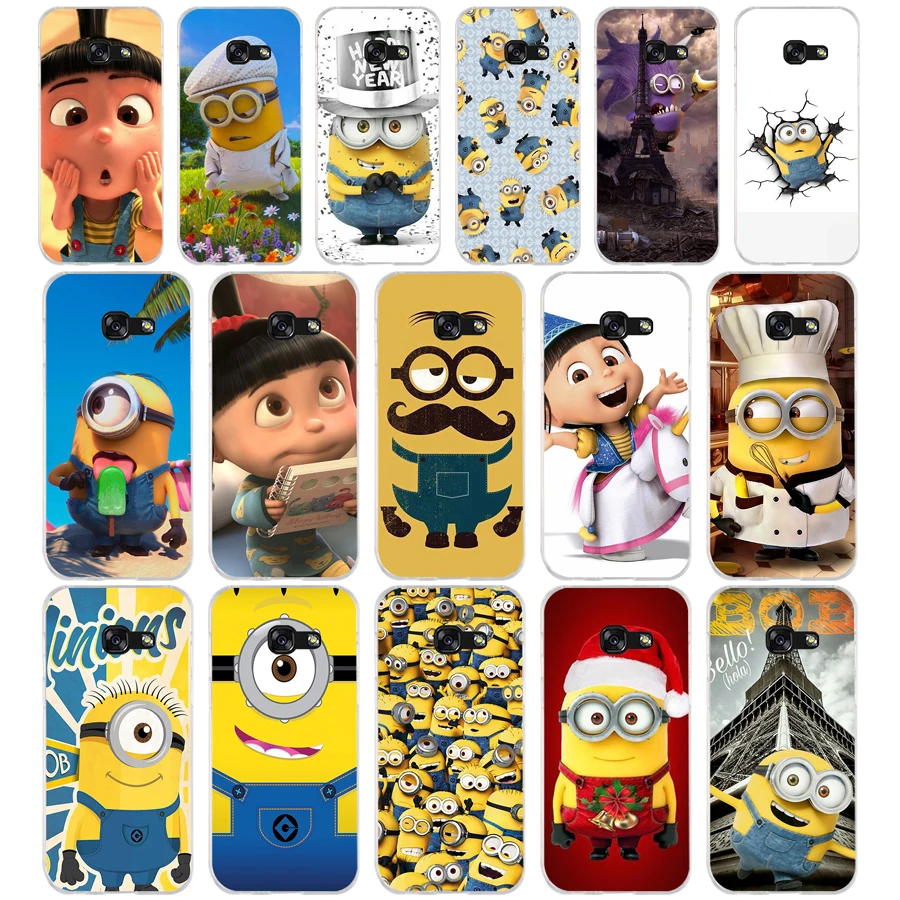 

50SD Despicable Me Minions Soft Silicone Tpu Cover phone Case for Samsung a3 2016 a5 2017 a6 plus a7 a8 a9 star lite s 6 7 8 9