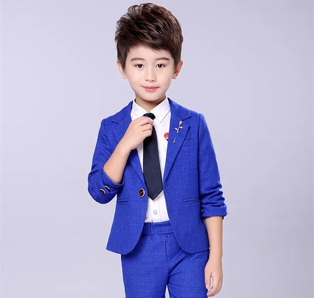 2pcs Jacket Vest Pants Wedding Blazer Flower Boys Coatpant For 2 12