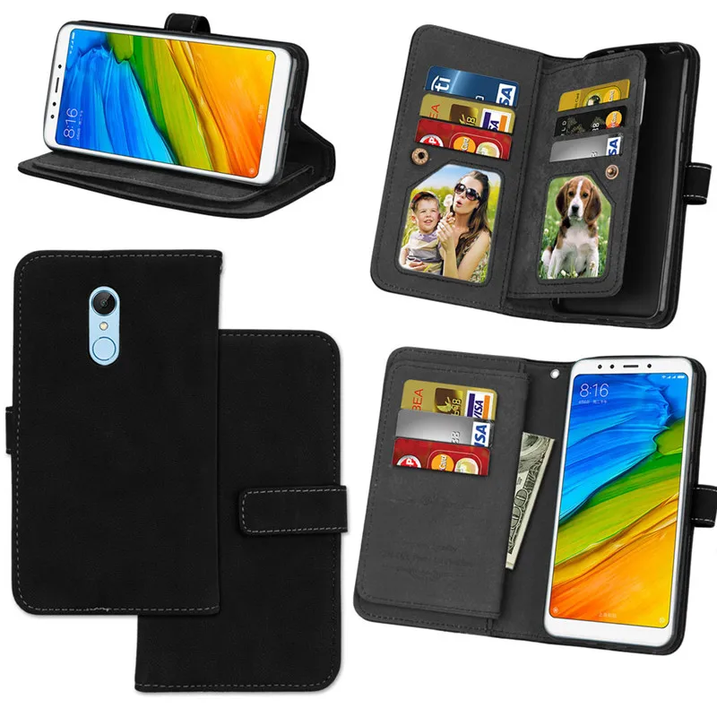 Xiaomi Redmi 5 Case cover Redmi 5 case Luxury Leather Multifunction Nine cards Wallet Flip Phone Bag Xiaomi Redmi 5 Phone Case1