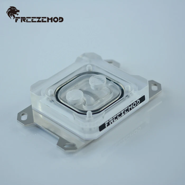 FREEZEMOD компьютер PC cpu кулер для воды блок AMD AM2 AM3 AM4 3pin 5V светильник медная пластина основания водяного охлаждения. AMD-PK5E